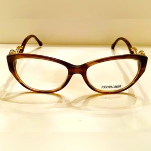 New Authentic Roberto Cavalli rX Women’s Cat-eye eyeglass frames. Petite size